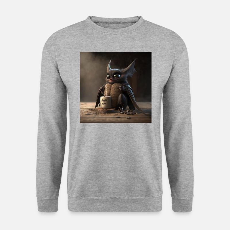 Bat Coffee Caffeine Funny - Unisex Sweatshirt - salt & pepper