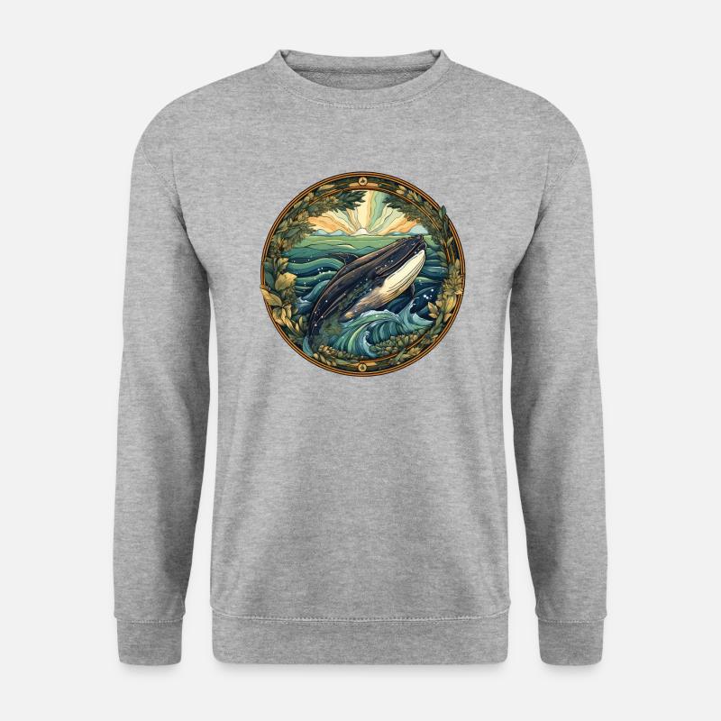 Baleine - Sweat-shirt Unisexe - gris chiné
