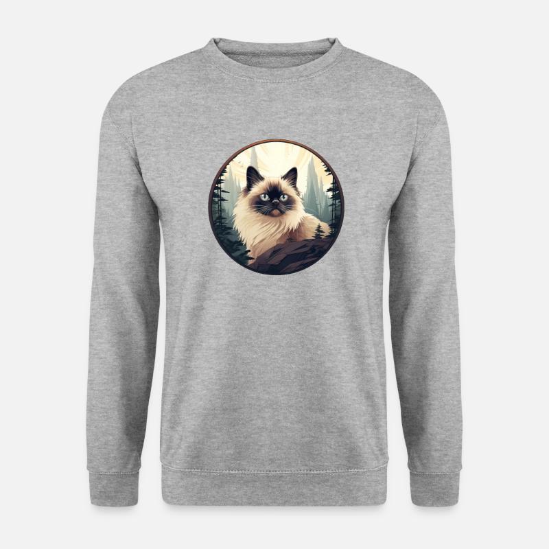 Himalayan cat - Unisex Sweatshirt - salt & pepper