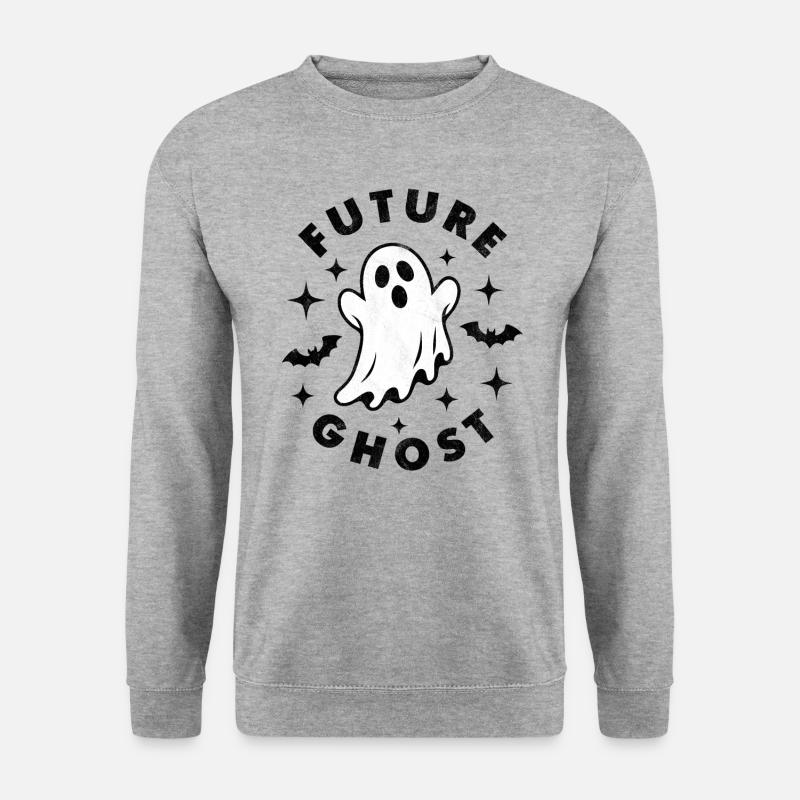 Gespenst der Zukunft - Unisex Pullover - Weißgrau meliert