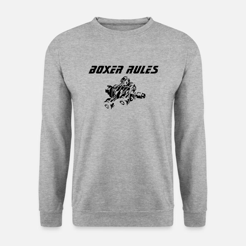 Boxer Rules - Unisex Pullover - Weißgrau meliert