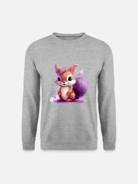 Der kleine Lilo - Unisex Pullover - Weißgrau meliert