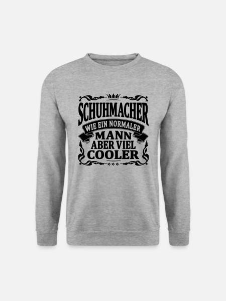 schuhmacher aber viel cooler - Unisex Pullover - Weißgrau meliert