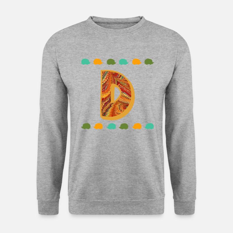igel e 22 d - Unisex Pullover - Weißgrau meliert