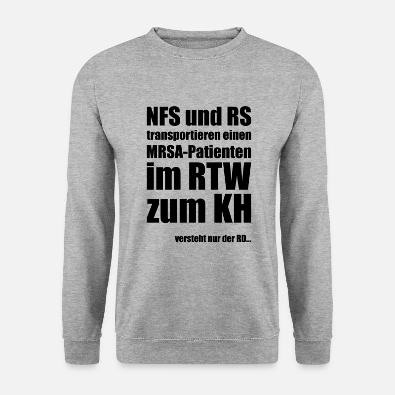 Rettungsdienst Notfallsanitäter Sanitäter - Unisex Pullover - Weißgrau meliert