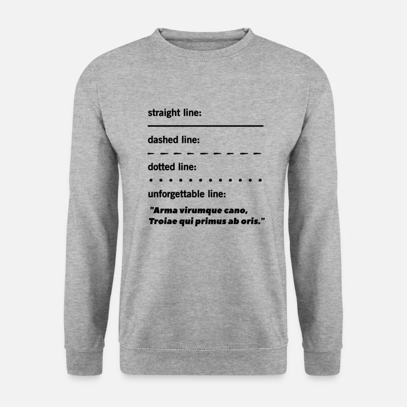 Latein Lateinlehrer Lateinisch - Unisex Pullover - Weißgrau meliert