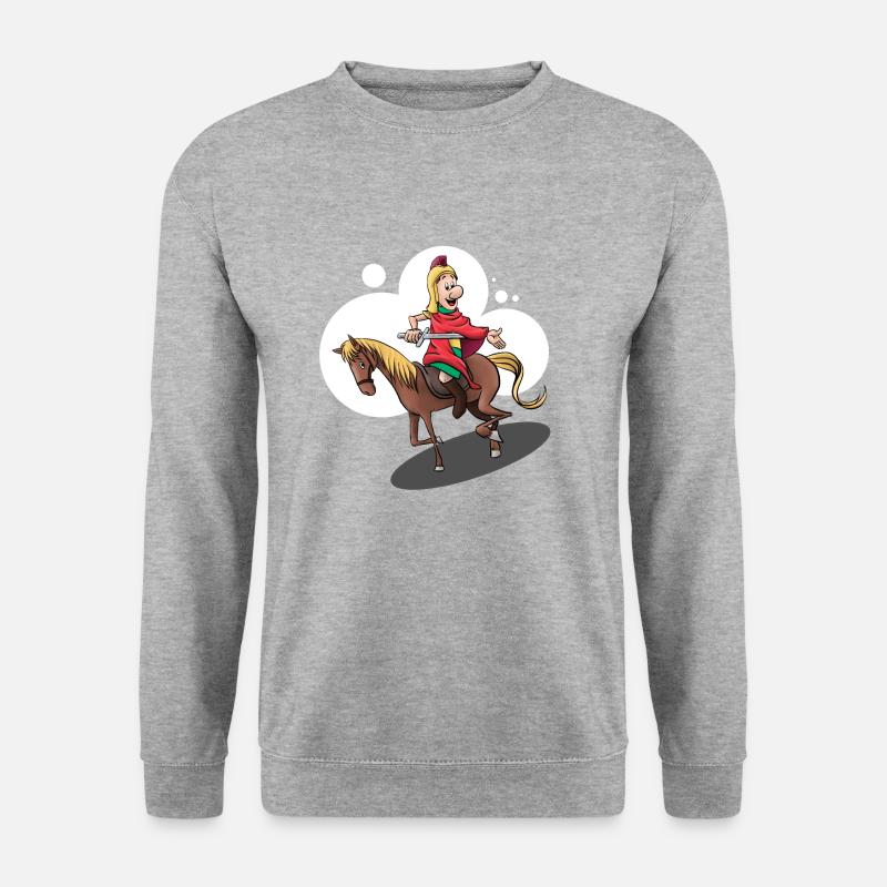 Saint Martin à cheval - Sweat-shirt Unisexe - gris chiné