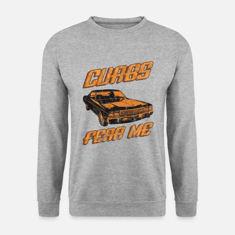 Curbs Fear Me - Unisex Pullover - Weißgrau meliert