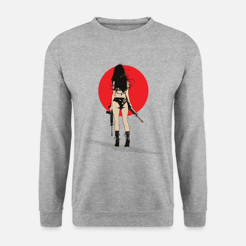 Gunlady - Unisex Pullover - Weißgrau meliert