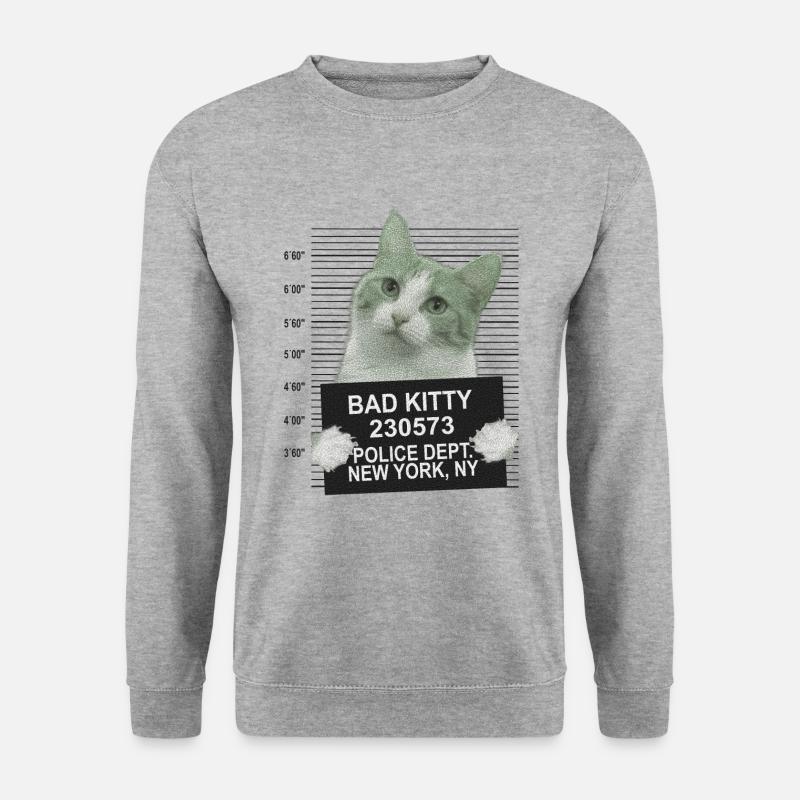 Bad kitty - Unisex Sweatshirt - salt & pepper