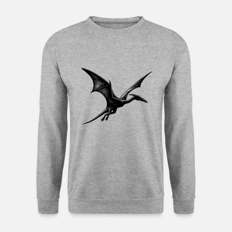 Pterosaur Dino Pteranodon Flying Dinosaur - Unisex Sweatshirt - salt & pepper