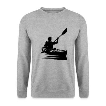Kayak de rivière Bateau Équipement de relaxation - Sweat-shirt Unisexe - gris chiné - Devant - Alina (178cm) & Michal (187cm)