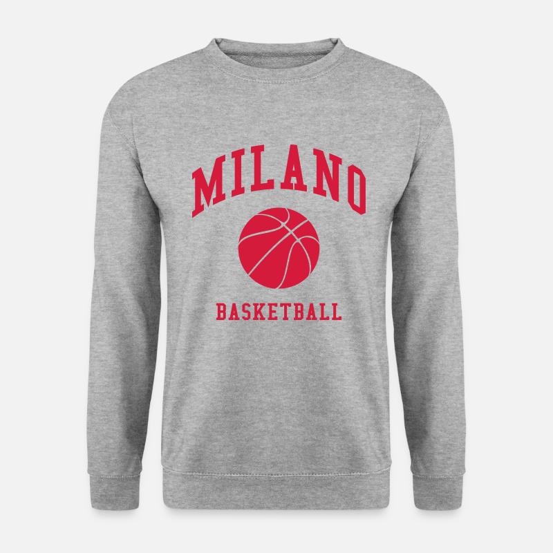 Milano Basketball - Unisex Pullover - Weißgrau meliert