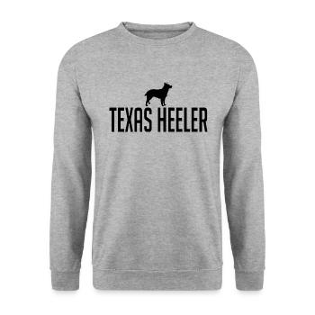 Texas Heeler Dog Breeds Dog Dogs Wilsigns - Unisex Sweatshirt - salt & pepper - Front - Alina (178cm) & Michal (187cm)