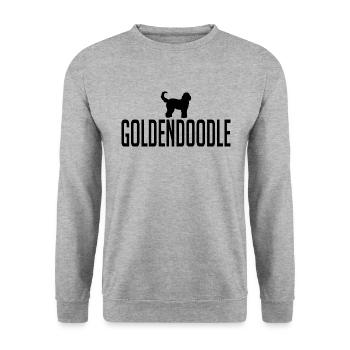 Goldendoodle Races de chiens Chiens Doodle Wilsigns - Sweat-shirt Unisexe - gris chiné - Devant - Alina (178cm) & Michal (187cm)