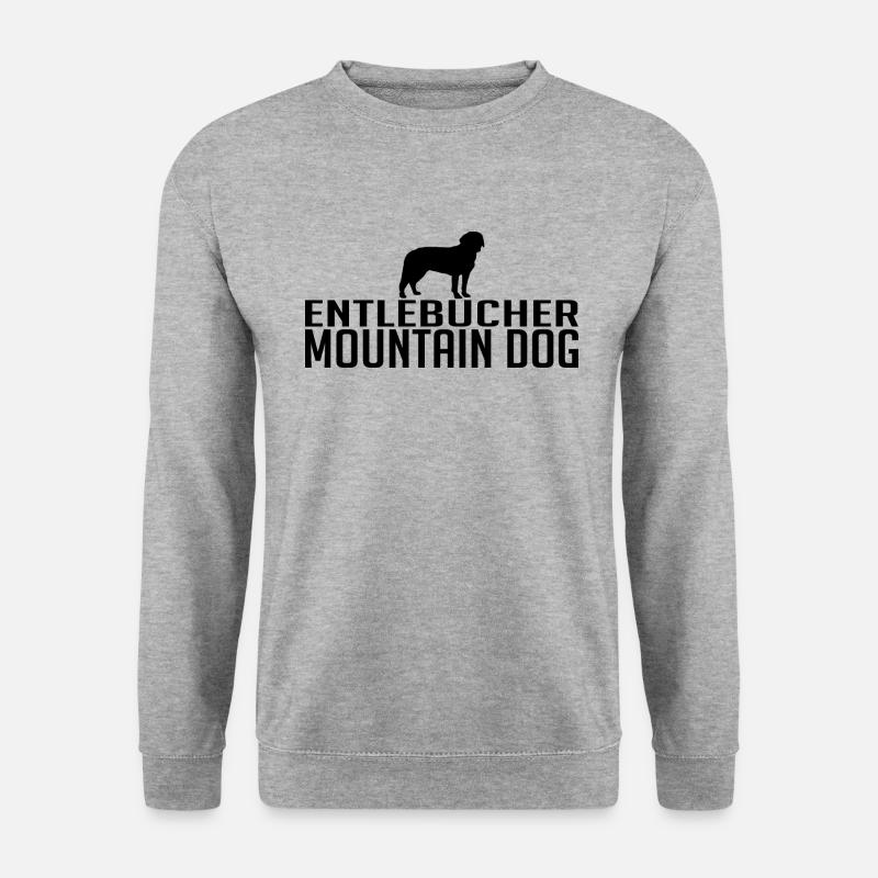 Entlebucher Mountain Dog Hunderasse Hunde Wilsigns - Unisex Pullover - Weißgrau meliert