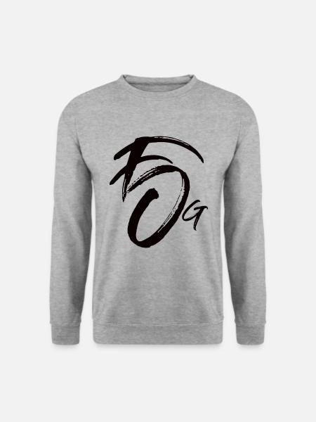 Masterfog Logo Musik Newcomer Merchandise Hip Hop - Unisex Pullover - Weißgrau meliert