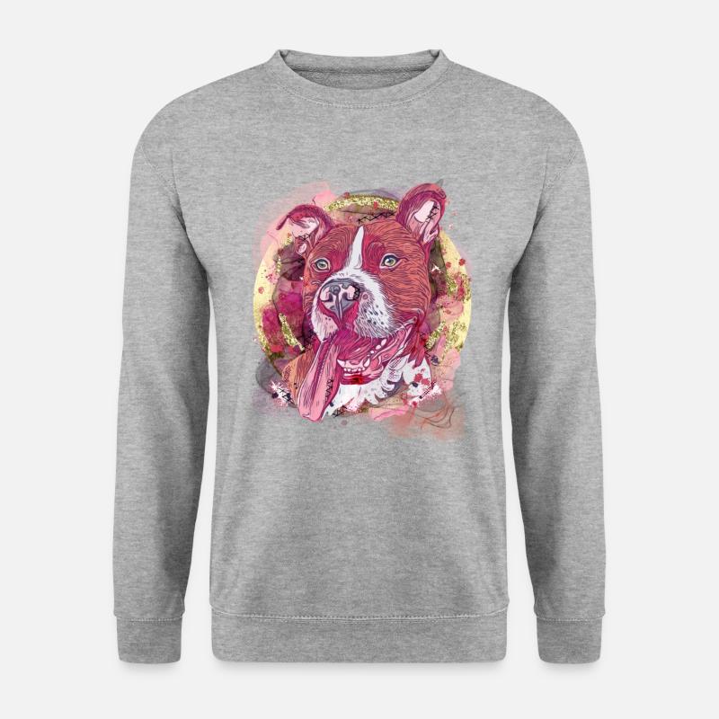 Pitbull Glitter and Gold - Unisex Pullover - Weißgrau meliert