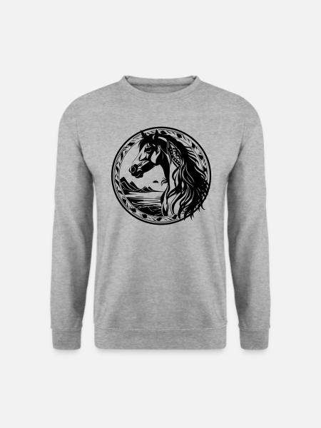 Horse - Unisex Sweatshirt - salt & pepper