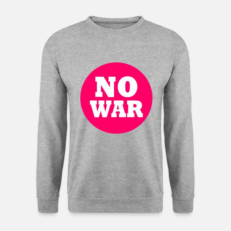 No war - Unisex Pullover - Weißgrau meliert
