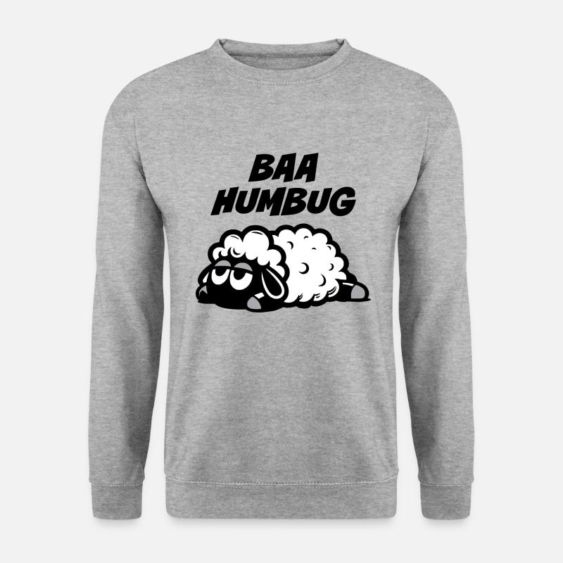 Baa Humbug - Unisex Pullover - Weißgrau meliert