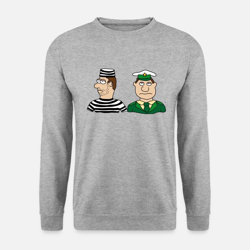 Polizei - Unisex Pullover - Weißgrau meliert