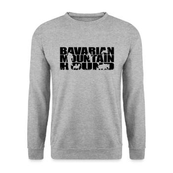 BAVARIAN MOUNTAIN HOUND Hunting Dogs Hunting Wilsigns - Unisex Sweatshirt - salt & pepper - Front - Alina (178cm) & Michal (187cm)