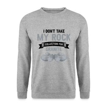 Collecteurs minéraux et ventilateur de minéraux de minerais - Sweat-shirt Unisexe - gris chiné - Devant - Alina (178cm) & Michal (187cm)