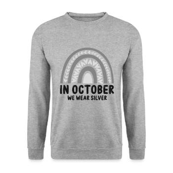 Dyslexia Teacher for Legathenia Therapists - Unisex Sweatshirt - salt & pepper - Front - Alina (178cm) & Michal (187cm)