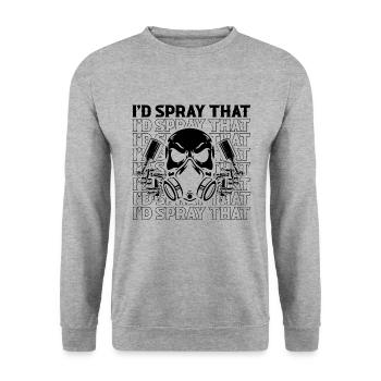 Car Painter Offer for Car Painters - Unisex Sweatshirt - salt & pepper - Front - Alina (178cm) & Michal (187cm)