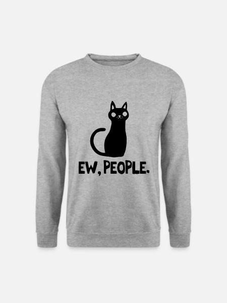 Ew People Cat Lover - Unisex Sweatshirt - salt & pepper