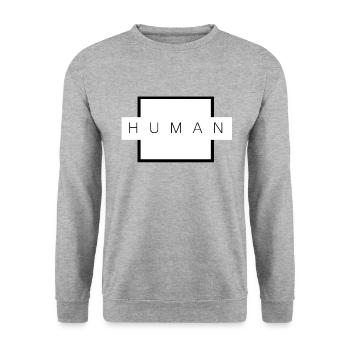 Human Aesthetics Gift - Unisex Sweatshirt - salt & pepper - Front - Alina (178cm) & Michal (187cm)