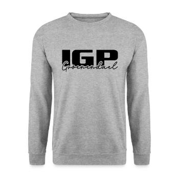 IGP GROENENDAEL Hundesport Hunde Hund Wilsigns - Unisex Pullover - Weißgrau meliert - Vorne - Alina (178cm) & Michal (187cm)