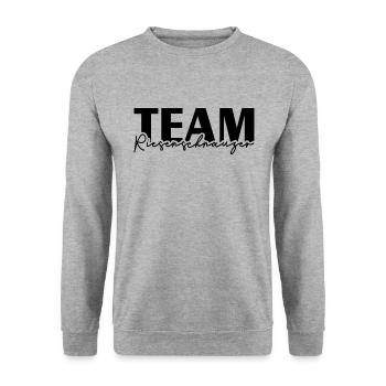 TEAM Schnauzer Géant Chiens Chiens Wilsigns IGP - Sweat-shirt Unisexe - gris chiné - Devant - Alina (178cm) & Michal (187cm)