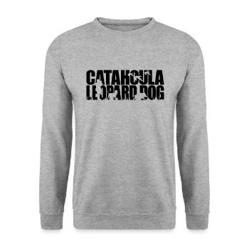 CATAHOULA LEOPARD DOG Hunting Dogs Hunting Wilsigns - Unisex Sweatshirt - salt & pepper - Front - Alina (178cm) & Michal (187cm)