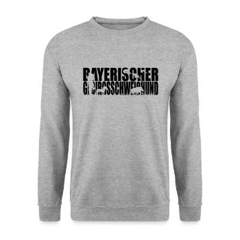 BAVARIAN MOUNTAIN WELDING DOG Chiens de chasse Wilsigns - Sweat-shirt Unisexe - gris chiné - Devant - Alina (178cm) & Michal (187cm)
