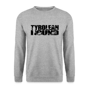 TYROLEAN HOUND Hunting Dog Wilsigns Hunting Dog Hunter - Unisex Sweatshirt - salt & pepper - Front - Alina (178cm) & Michal (187cm)