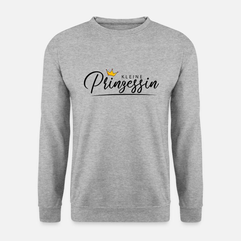 kleine Prinzessin - Unisex Pullover - Weißgrau meliert
