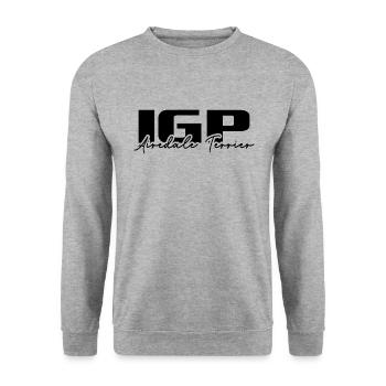 IGP AIREDALE TERRIER Dog Sports Wilsigns Dogs - Unisex Sweatshirt - salt & pepper - Front - Alina (178cm) & Michal (187cm)