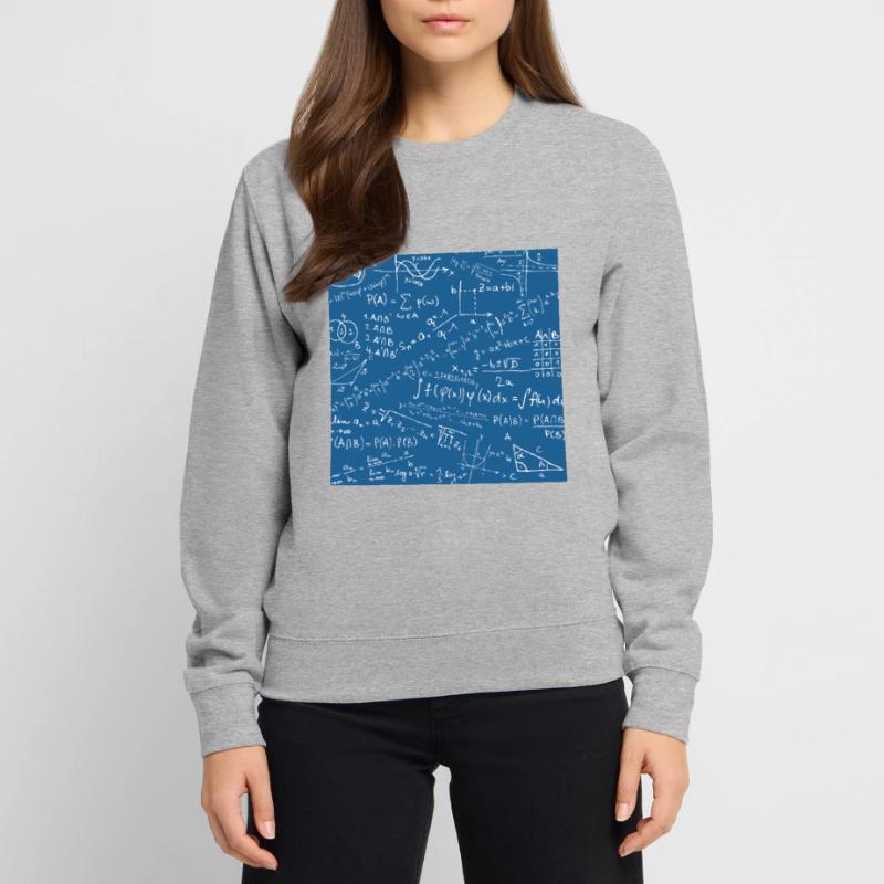 Math Equation Pattern, Quadratic Formula Math Gift Unisex Sweatshirt