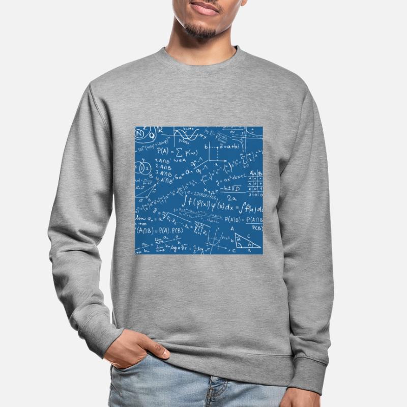 Math Equation Pattern, Quadratic Formula Math Gift Unisex Sweatshirt