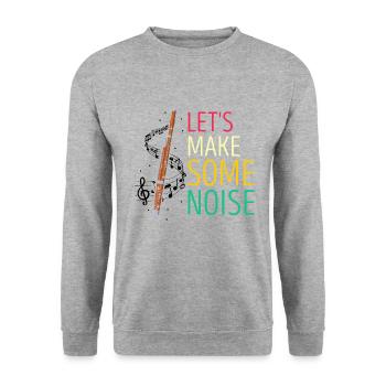 Basson pour basson anches et bassoniste - Sweat-shirt Unisexe - gris chiné - Devant - Alina (178cm) & Michal (187cm)