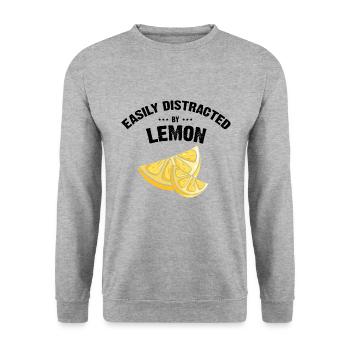 Limonade Limonade Limonade Limonade Stand Design - Sweat-shirt Unisexe - gris chiné - Devant - Alina (178cm) & Michal (187cm)
