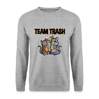 Conception d’opossum pour les amateurs d’opossum et d’opossum - Sweat-shirt Unisexe - gris chiné - Devant - Alina (178cm) & Michal (187cm)