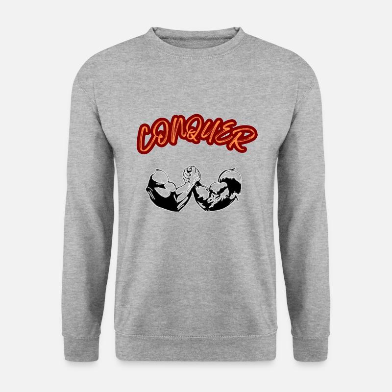 Arm Wrestling ''Conquer'' Tee - Unisex Sweatshirt - salt & pepper