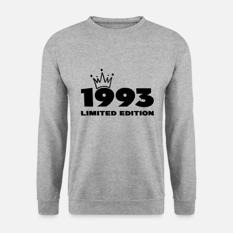 1993 Krone - Unisex Pullover - Weißgrau meliert