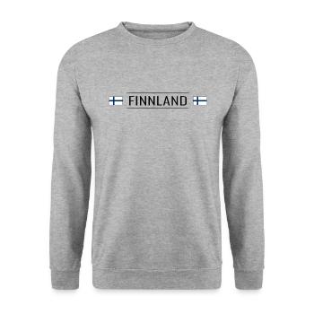 Finlande Pays Finlande Scandinavie Vacances Voyage - Sweat-shirt Unisexe - gris chiné - Devant - Alina (178cm) & Michal (187cm)