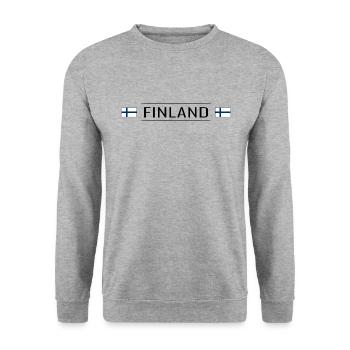 Finlande Pays Finlande Scandinavie Vacances Voyage - Sweat-shirt Unisexe - gris chiné - Devant - Alina (178cm) & Michal (187cm)