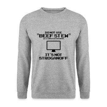 Conception de cybersécurité pour la sécurité informatique et les pirates informatiques - Sweat-shirt Unisexe - gris chiné - Devant - Alina (178cm) & Michal (187cm)