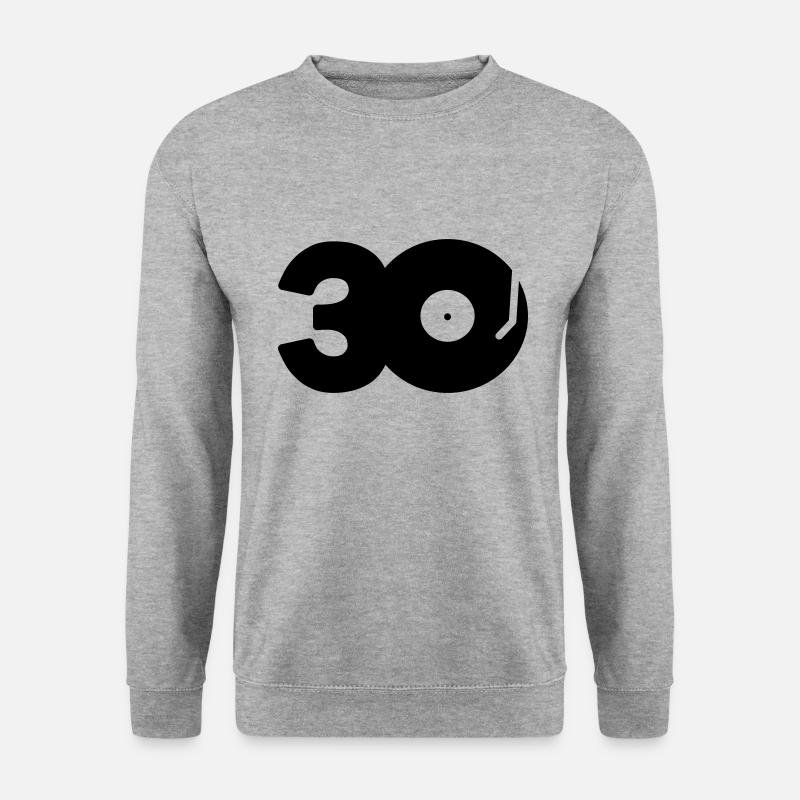 DJ 30 - Unisex Pullover - Weißgrau meliert